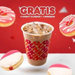 Promo Harga Dunkin Donuts Classic + Dunkin Beverage   - Dunkin Donuts