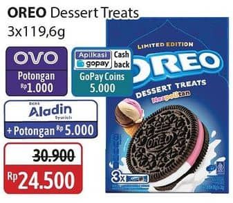 Promo Harga Oreo Festive Dessert Treats 393 gr - Alfamidi