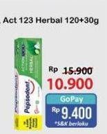 Promo Harga Pepsodent Pasta Gigi Action 123 Herbal 120 gr - Alfamart