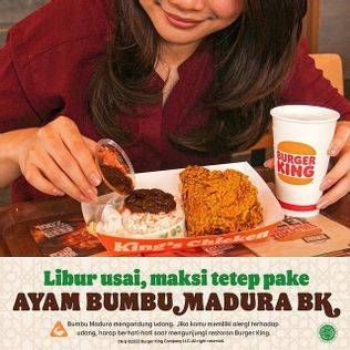 Promo Harga Burger King Ayam Bumbu Madura BK  - Burger King
