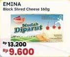 Promo Harga Emina Cheddar Cheese Shred 160 gr - Indomaret