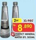 Promo Harga PERFECT Mineral Water per 2 botol 500 ml - Superindo