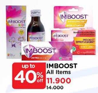 Promo Harga Imboost Kids Syrup/Multivitamin Tablet/Effervescent with Vitamin C   - Watsons