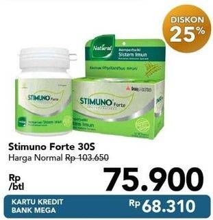 Promo Harga STIMUNO Forte Restores Immune System Capsule 30 pcs - Carrefour