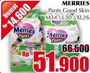 Promo Harga MERRIES Pants Good Skin M34, L30, XL26  - Giant