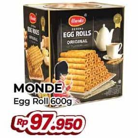 Promo Harga Monde Serena Egg Roll 600 gr - Yogya