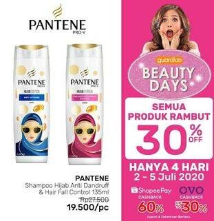 Promo Harga PANTENE Shampoo Hijab Edition Anti Ketombe, Anti Rontok 135 ml - Guardian