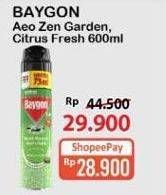 Promo Harga Baygon Insektisida Spray Zen Garden, Citrus Fresh 600 ml - Alfamart