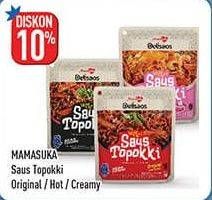 Promo Harga MAMASUKA Delisaos Saus Topokki Original, Hot Spicy, Creamy 100 gr - Hypermart