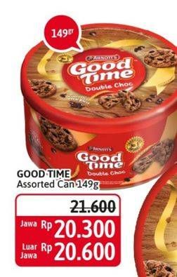 Promo Harga GOOD TIME Chocochips Assorted Cookies Tin 149 gr - Alfamidi