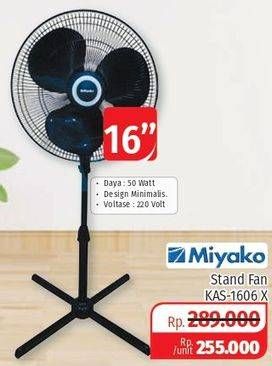 Promo Harga MIYAKO KAS-1606X | Stand Fan 16 inch  - Lotte Grosir
