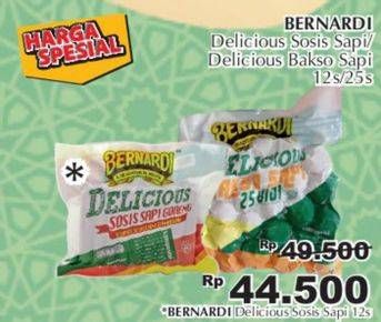 Promo Harga Bernardi Delicious Sosis Sapi Goreng/Bakso Sapi  - Giant
