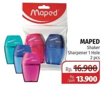Promo Harga MAPED Shaker Sharpener 1 Hole 2 pcs - Lotte Grosir