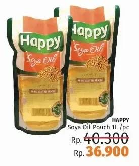 Promo Harga HAPPY Soya Oil 1000 ml - LotteMart
