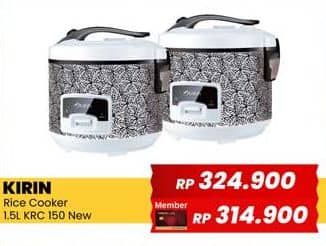 Kirin KRC-150M  Harga Promo Rp314.900, Promo non member Rp 324900