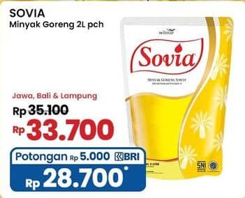 Promo Harga Sovia Minyak Goreng 2000 ml - Indomaret