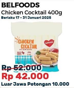 Promo Harga Belfoods Chicken Sausages Cocktail 400 gr - Alfamart