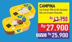 Promo Harga Campina Ice Cream Kecuali Chocolate 700 ml - Hypermart