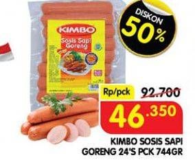 Promo Harga Kimbo Sosis Sapi Goreng 24 pcs - Superindo