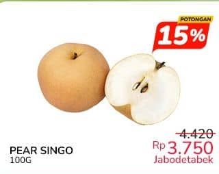 Promo Harga Pear Singo per 100 gr - Indomaret