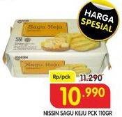 Promo Harga NISSIN Kukis Sagu Keju 110 gr - Superindo