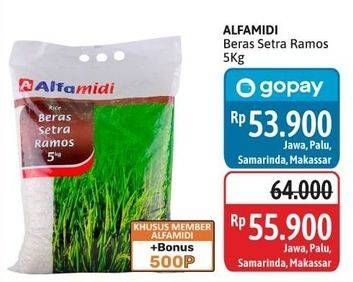 Promo Harga Alfamidi Beras Setra Ramos 5000 gr - Alfamidi