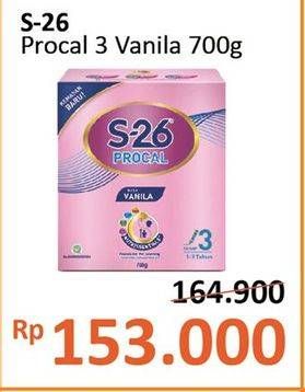 Promo Harga S26 Procal Susu Pertumbuhan Vanilla 700 gr - Alfamidi