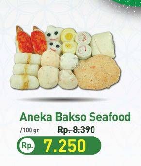 Promo Harga Aneka Bakso Seafood per 100 gr - Hypermart