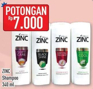 Promo Harga ZINC Shampoo 340 ml - Hypermart