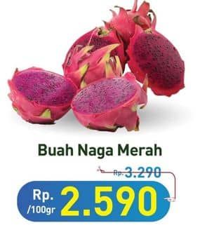 Promo Harga Buah Naga Merah per 100 gr - Hypermart