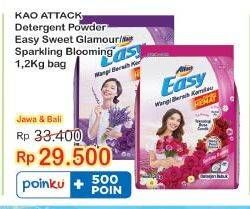 Promo Harga ATTACK Easy Detergent Powder Sweet Glamour, Sparkling Blooming 1200 gr - Indomaret