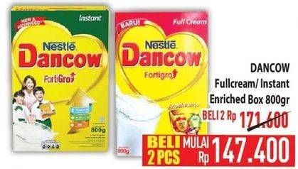 Promo Harga Dancow FortiGro Susu Bubuk Full Cream, Instant 800 gr - Hypermart