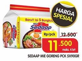 Promo Harga SEDAAP Mie Goreng per 5 pcs 90 gr - Superindo