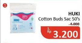 Promo Harga HUKI Cotton Buds 50 pcs - Alfamidi