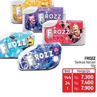 Promo Harga Frozz Candy All Variants 15 gr - Lotte Grosir