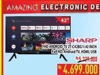 Promo Harga SHARP 2T-C42BG1i | Full HD Android TV 42"  - Hypermart