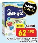 Promo Harga MORINAGA Chil Go Bubuk 3+ Madu, Vanilla 700 gr - Superindo