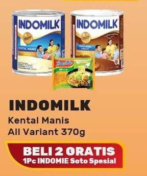 Promo Harga INDOMILK Susu Kental Manis All Variants 370 gr - Yogya