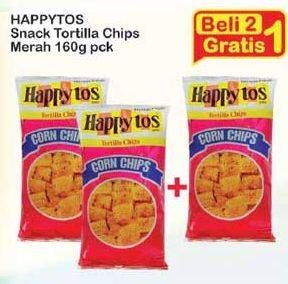 Promo Harga HAPPY TOS Tortilla Chips per 2 pouch 160 gr - Indomaret