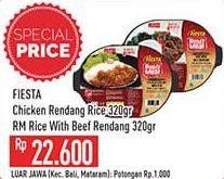 Promo Harga FIESTA Ready Meal Chicken Rendang, Rice Beef Rendang 320 gr - Hypermart