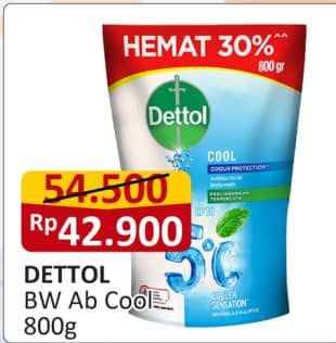 Promo Harga Dettol Body Wash Cool 800 ml - Alfamart