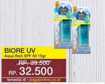 Promo Harga BIORE UV Aqua Rich Watery Essence SPF 50 15 gr - Yogya