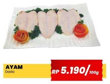 Promo Harga Ayam Dada per 100 gr - Yogya