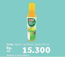 Promo Harga HOLLY Hand Sanitizer Spray 110 ml - Carrefour