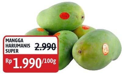Promo Harga Mangga Harum Manis Super per 100 gr - Alfamidi