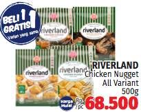 Promo Harga Riverland Chicken Nugget All Variants 500 gr - LotteMart