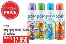 Promo Harga POSH Perfumed Body Spray All Variants 150 ml - Hypermart