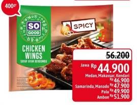 Promo Harga SO GOOD Spicy Wing 400 gr - Alfamidi