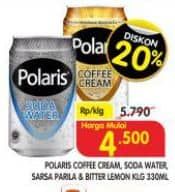 Promo Harga Polaris Coffee Cream/Soda Water/Sarsaparla/Bitter Lemon  - Superindo