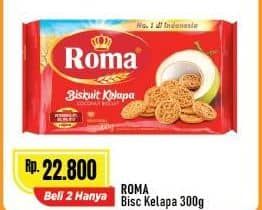 Promo Harga Roma Biskuit Kelapa 300 gr - Alfamart